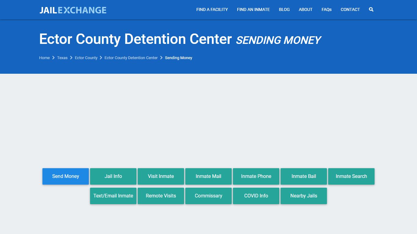 Ector County Detention Center How to Send Inmate Money ...